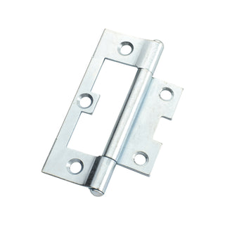Lane 90 x 54 x 1.6mm Zinc Plated Fixed Pin Easy Fit Hinge - 2 Pack