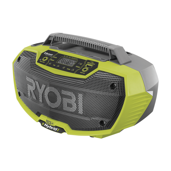Ryobi 18V ONE+ Hybrid 2 Speaker Bluetooth Radio - Skin Only