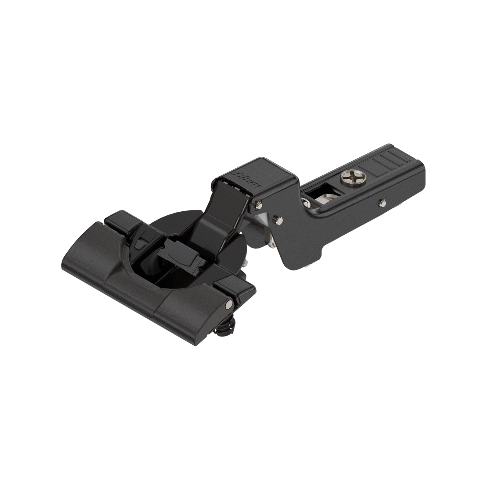 Blum 110° Inset Onyx Black Soft Close Cabinet Hinge - 2 Pack - Image 1 of 2