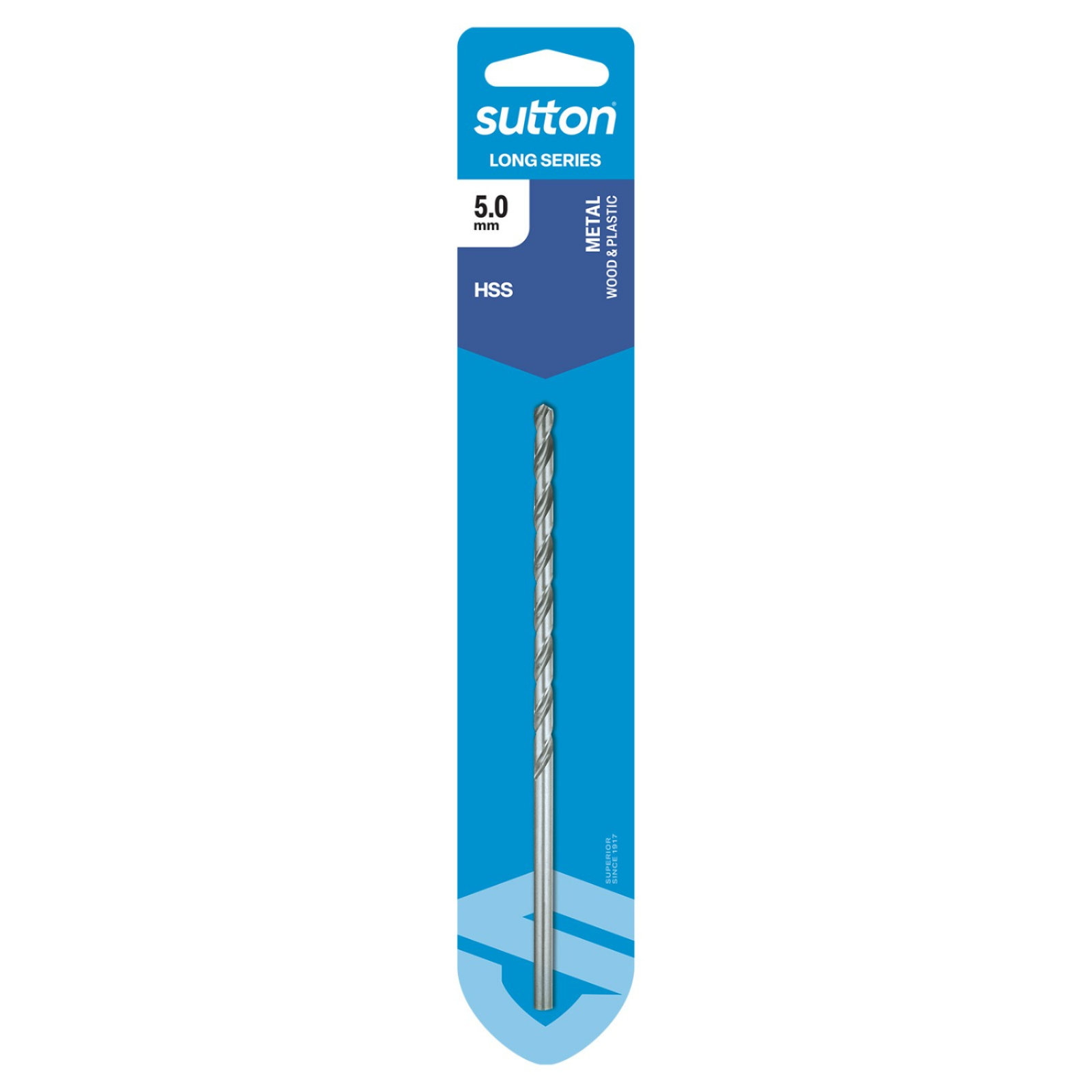 Sutton Tools 5.0mm Long Series Jobber Drill Bit - Image 1 of 4