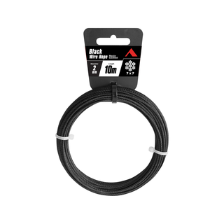 Pinnacle 2mm x 10m Black Resin Wire Rope