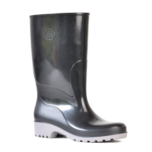 Bata Industrials Women's Black / Grey Unisex Weatherguard Gumboots