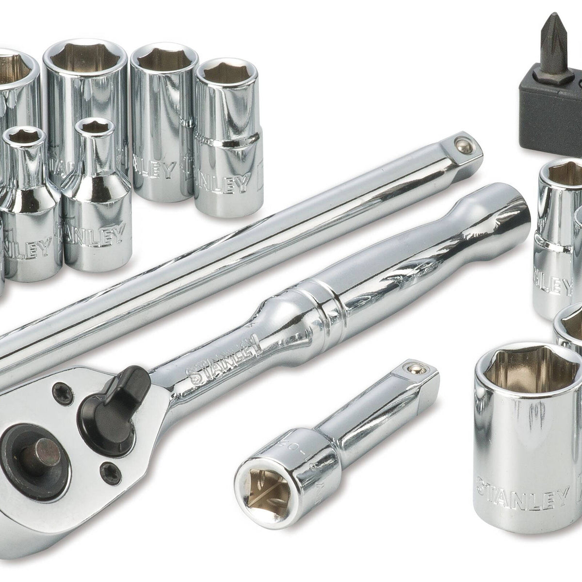 Stanley 1/4" Drive Socket Set - 40 Piece - Image 3 of 3