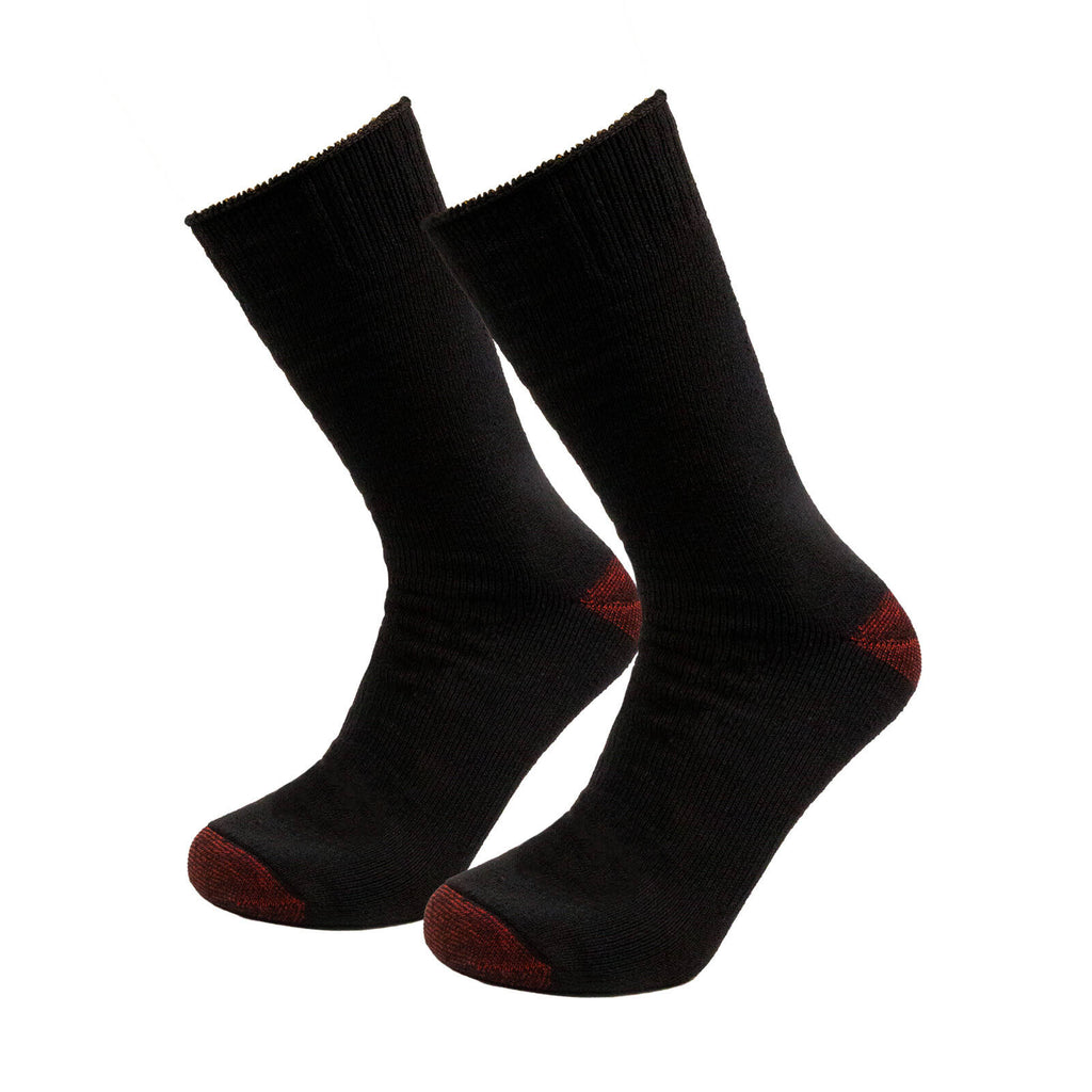 Tradie Men's Black Heavy Duty Work Crew Socks 3 Pack Size 7-10 - Image 9 of 15