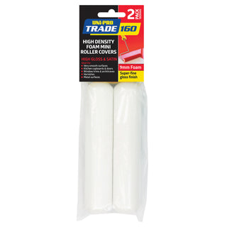 UNi-PRO Trade 160mm High Density Foam Roller Cover 2 Pack 9mm Nap