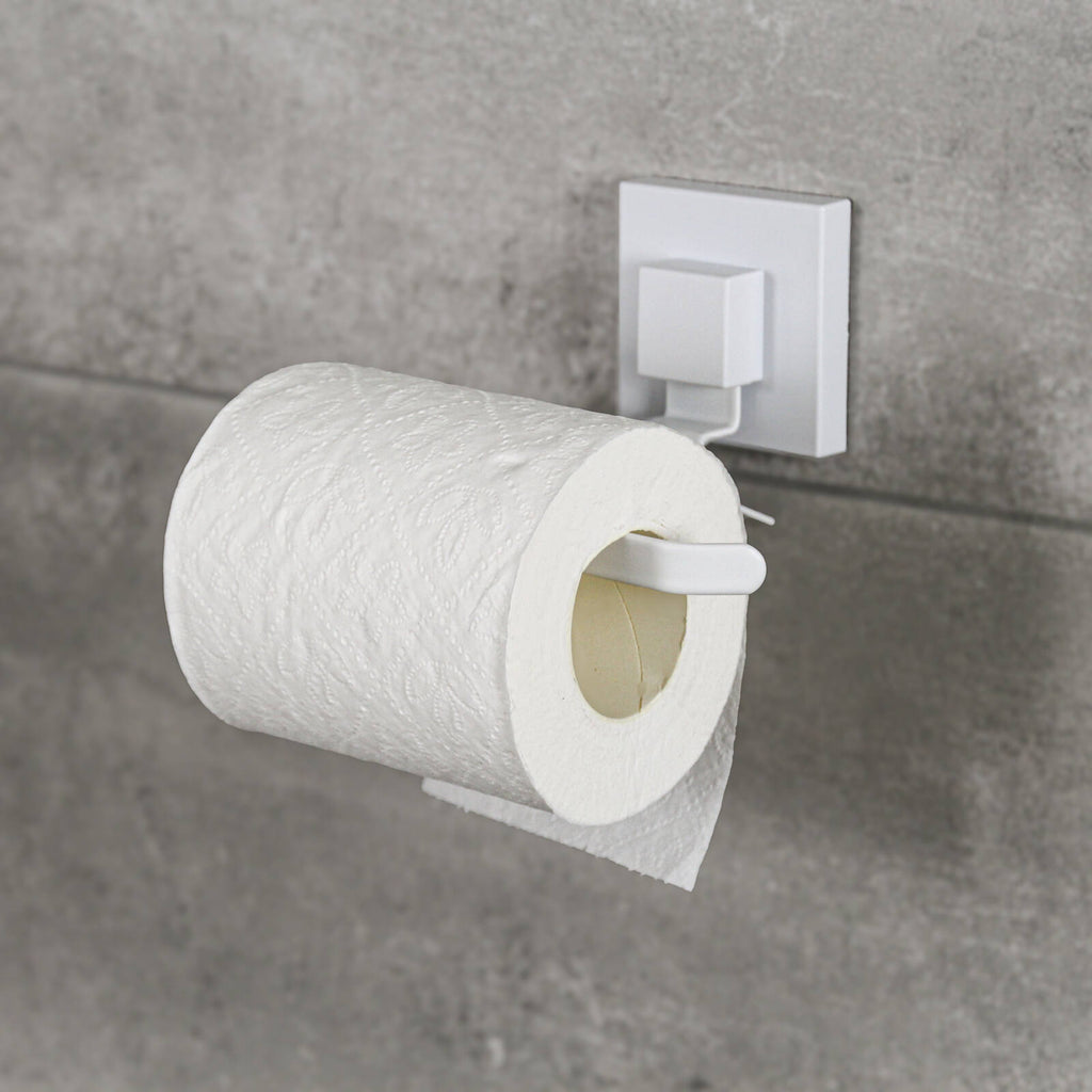 Fusion-Loc Matte White Style Suction Toilet Roll Holder - Image 3 of 3