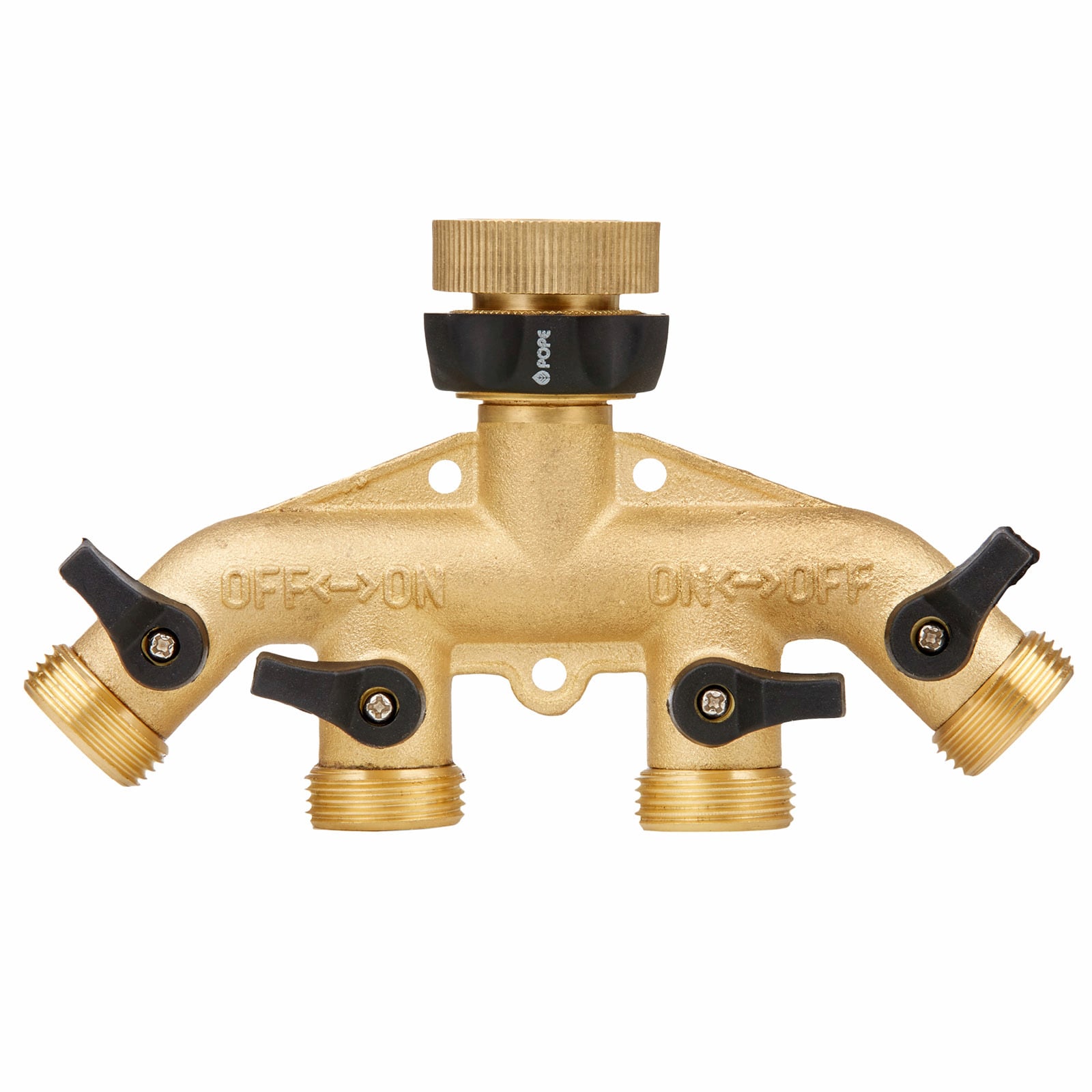 Pope 4 Way Brass Tap Adaptor Outlet - Image 1 of 5