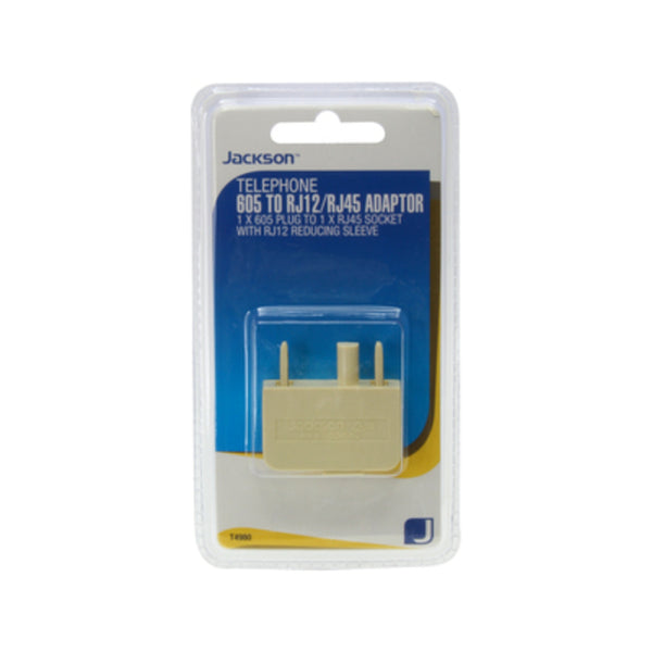 Jackson 605 to RJ12/45 Modular Telephone Adaptor Plug
