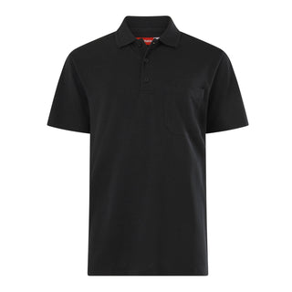 Hard Yakka Men's Black Short Sleeve Polo - Size L