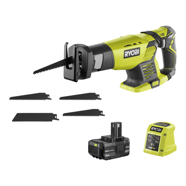 Ryobi 18V ONE+ Compact Reciprocating Saw 4Ah Kit