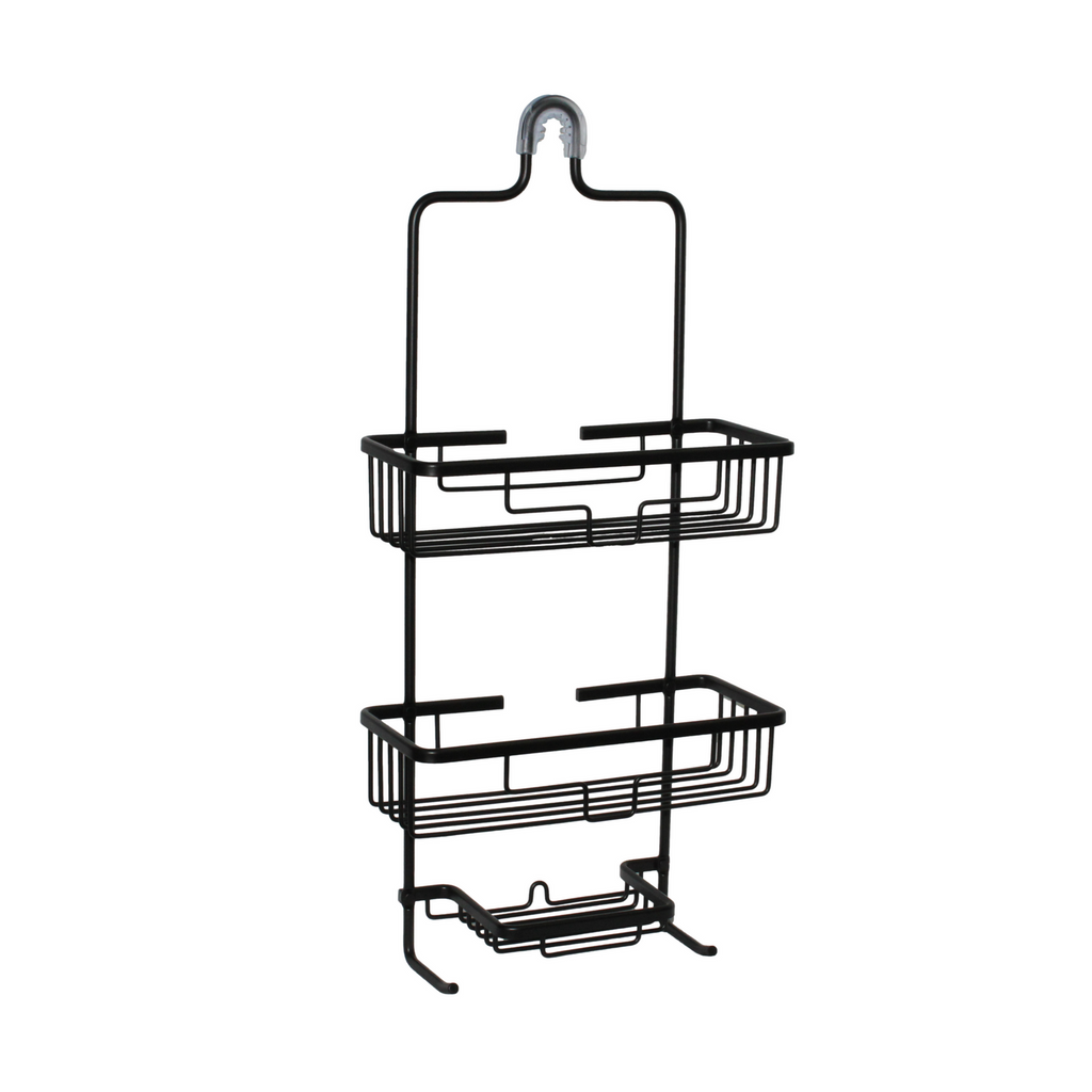 Barelli Black Over Shower Aluminium Rust Free Shower Caddy - Image 2 of 2
