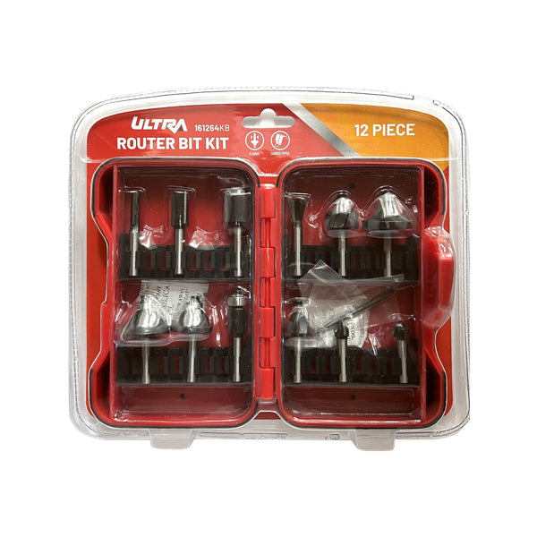 Ultra 6.4mm 12 Piece Router Bit Set