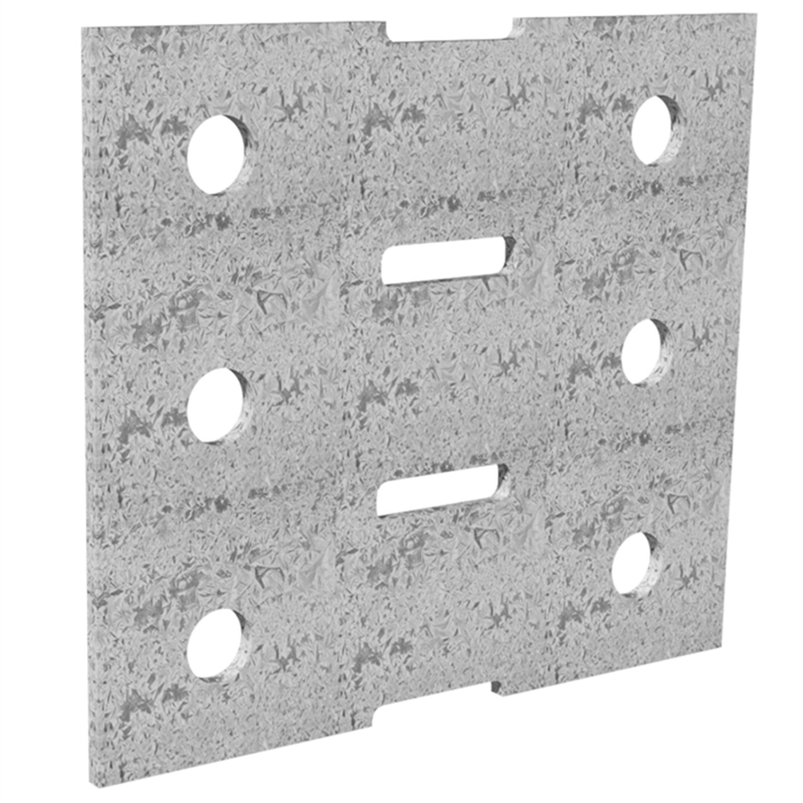 Dunnings 120 x 105mm M10 Galvanised Bracket Plate - Image 1 of 1