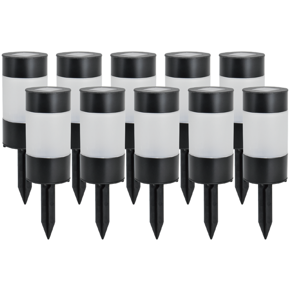 Click Village Solar LED Pathway Bollard - Pack of 10