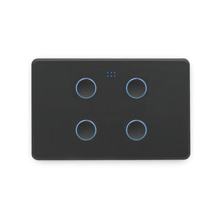 DETA White Gloss Grid Connect Smart Quad Gang Touch Light Switch