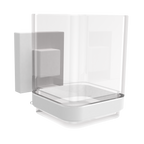 Fusion-Loc Matte White Style Suction Bathroom Tumbler - Image 1 of 3