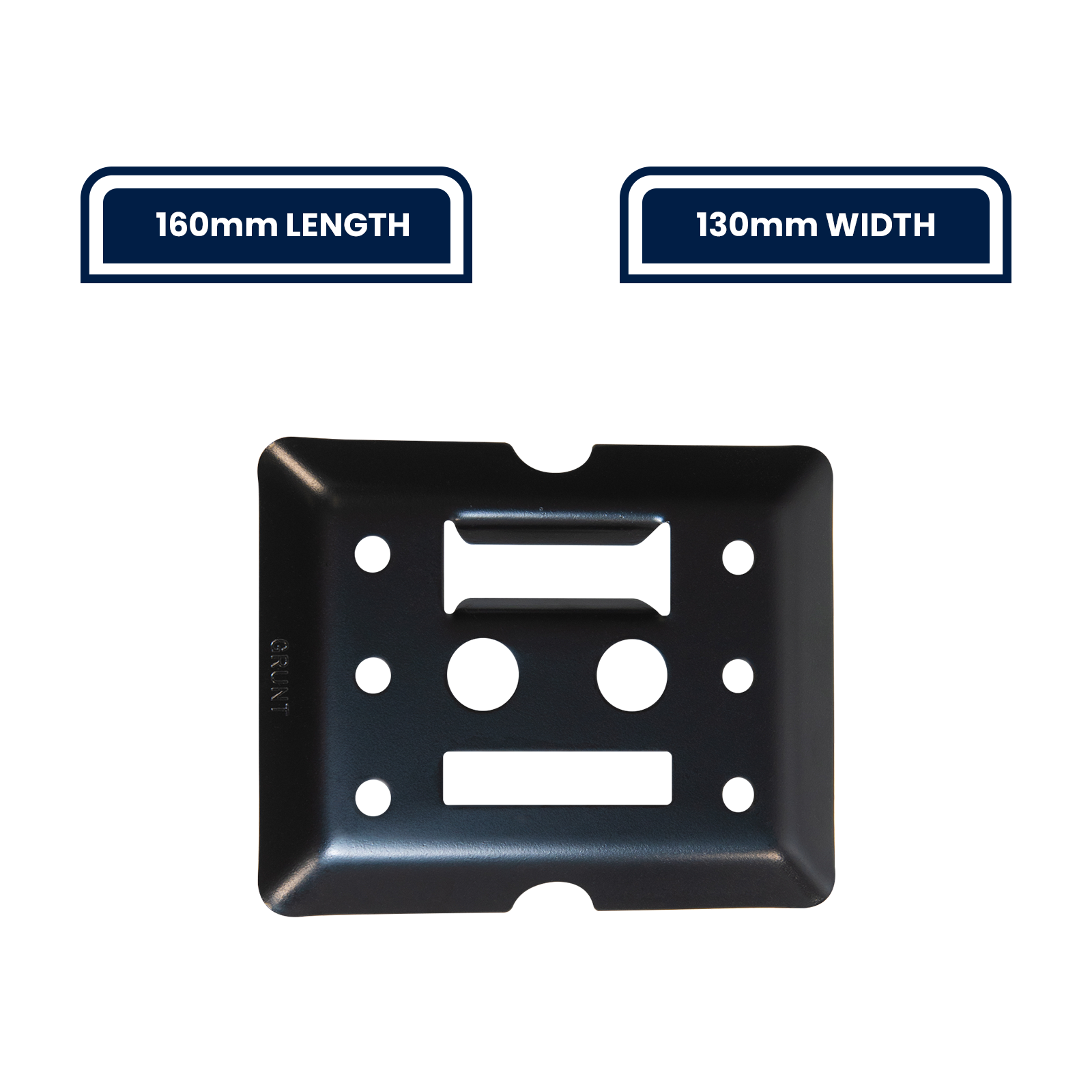 GRUNT Black E-Track Versatile Fixing Plate - Image 4 of 10