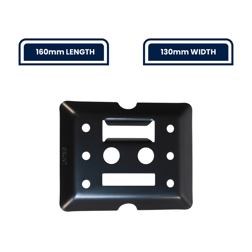 GRUNT Black E-Track Versatile Fixing Plate - Image 8 of 10