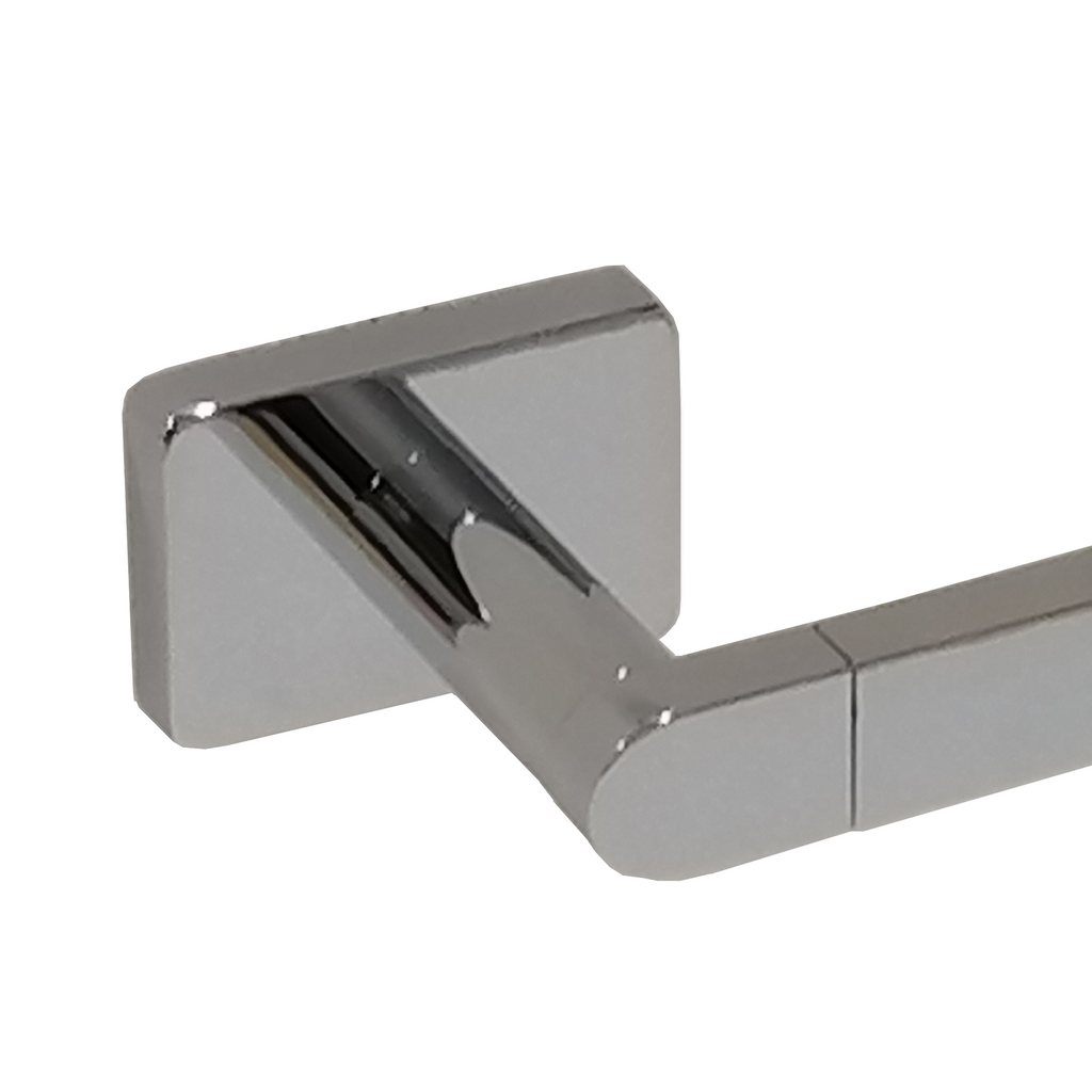 Barelli Matte Black Rigoni Base Double Towel Bar - Black - Image 3 of 5