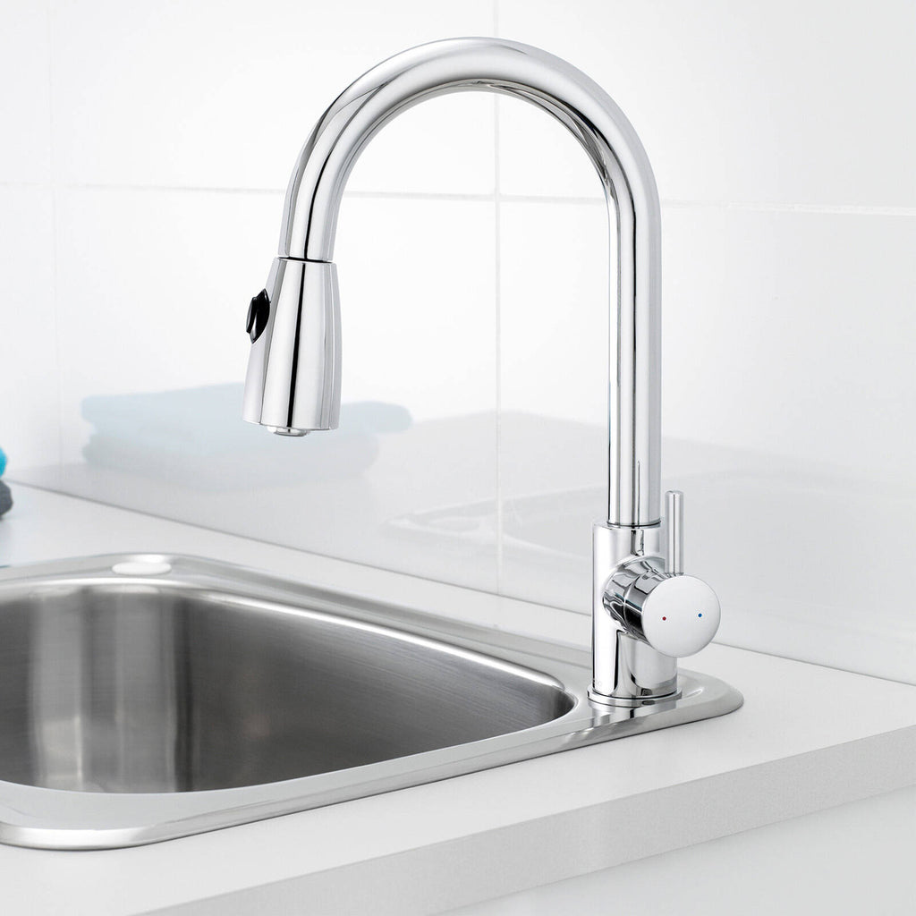 Caroma Chrome Husk Retractable Dual Spray Sink Mixer - Image 3 of 3