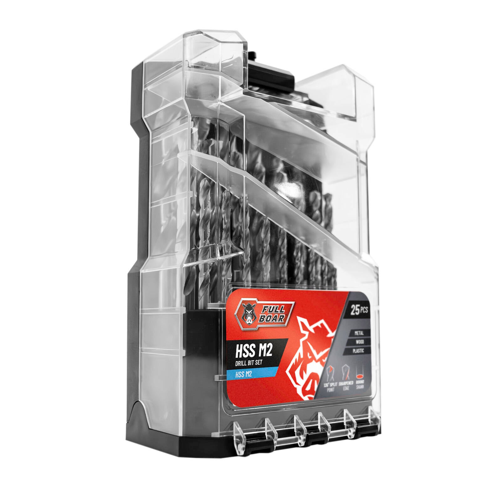 Full Boar 25 Piece HSS M2 Drill Bit Set - Image 1 of 4