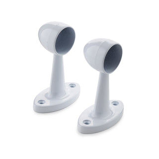 Sandleford 25mm White Pillar Ends - 2 Pack