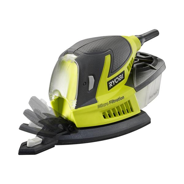 Ryobi 100W Palm Sander With Bag RPS100-S