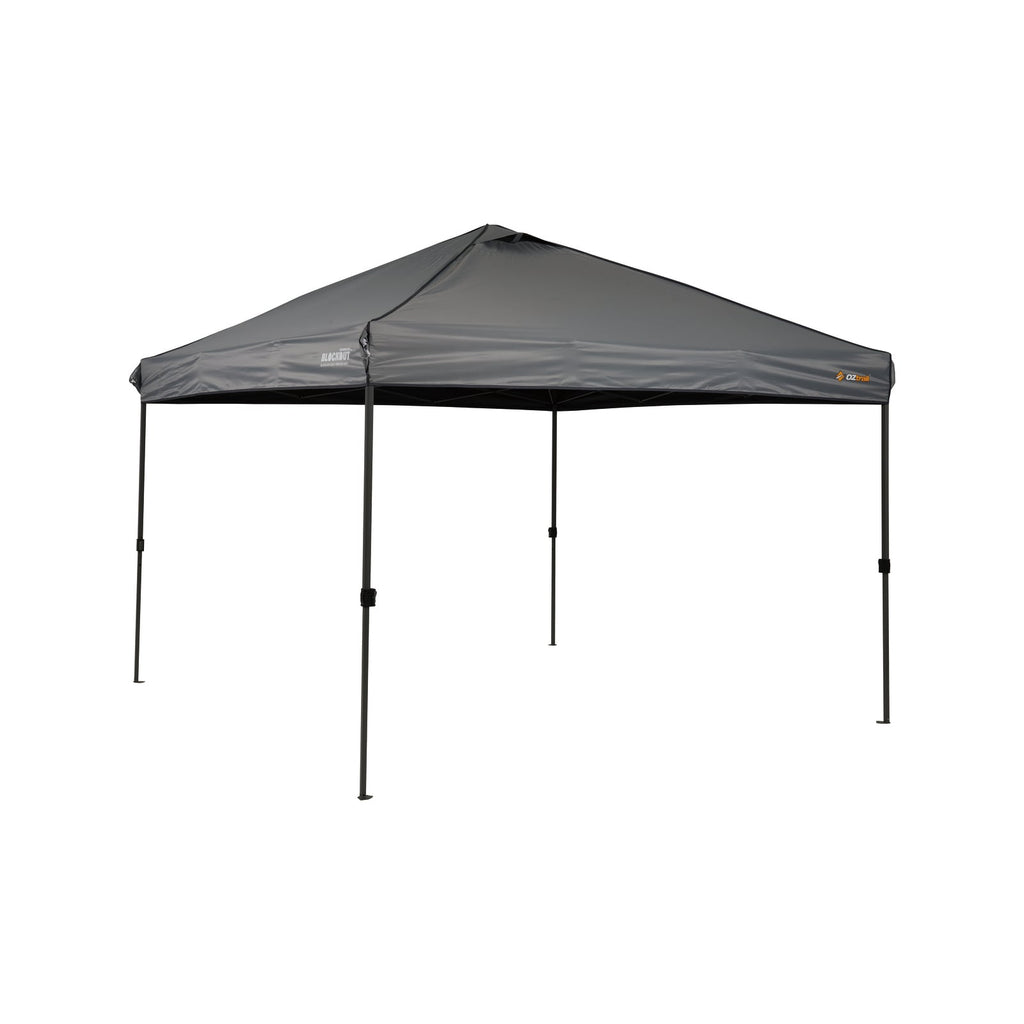 OZtrail Gazebo 3m Quick Lock Blockout in Grey - Image 1 of 6