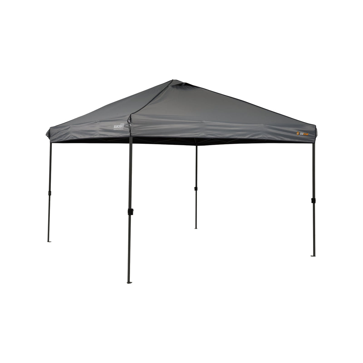 OZtrail Gazebo 3m Quick Lock Blockout in Grey - Image 1 of 6