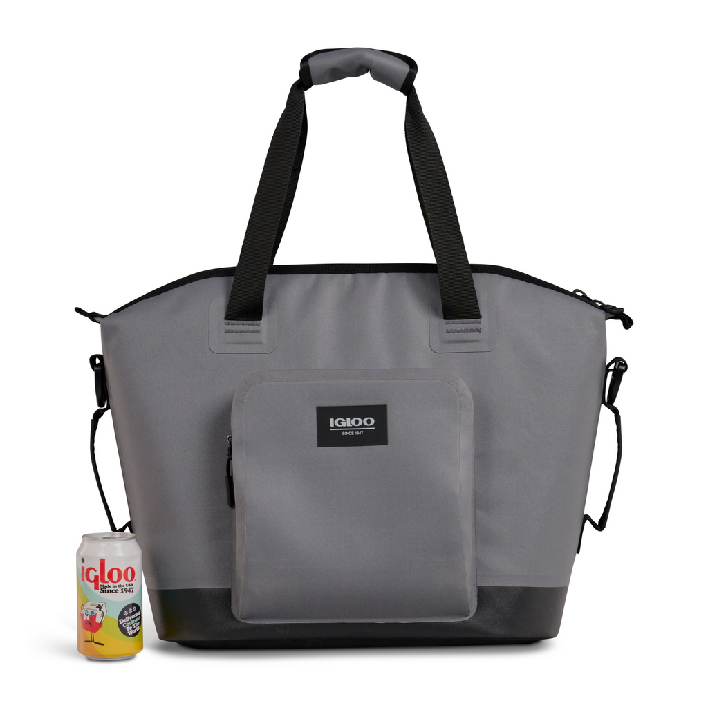 IGLOO 24 Can Carbonite Grey Soft Cooler Tote - Image 10 of 15