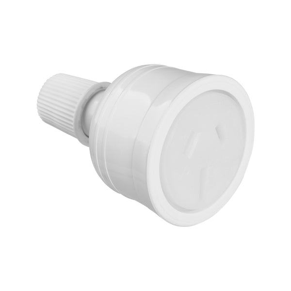 HPM 15A White Extension Socket Plug - White