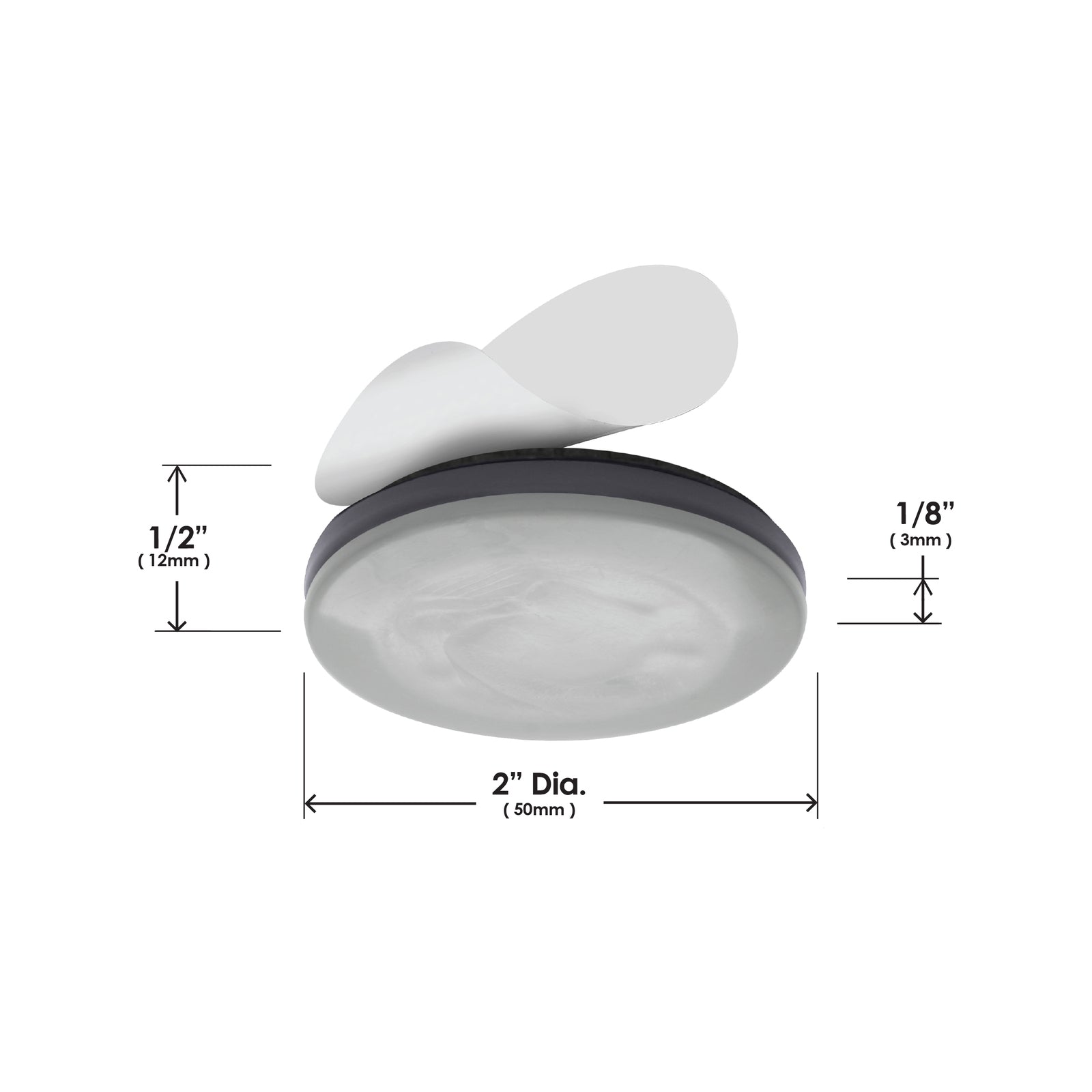 Slipstick_CB503_Gorilla-Glides-50mm-Diameter_Dimensional