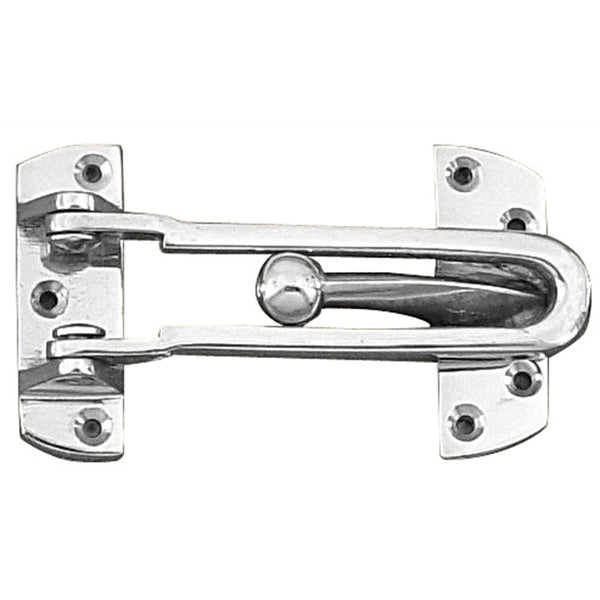 Delf Satin Chrome Security Door Guard