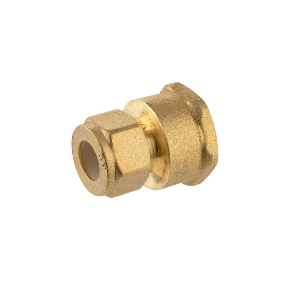 Brasshards 15C x 20FI Brass Female Compression Union LF
