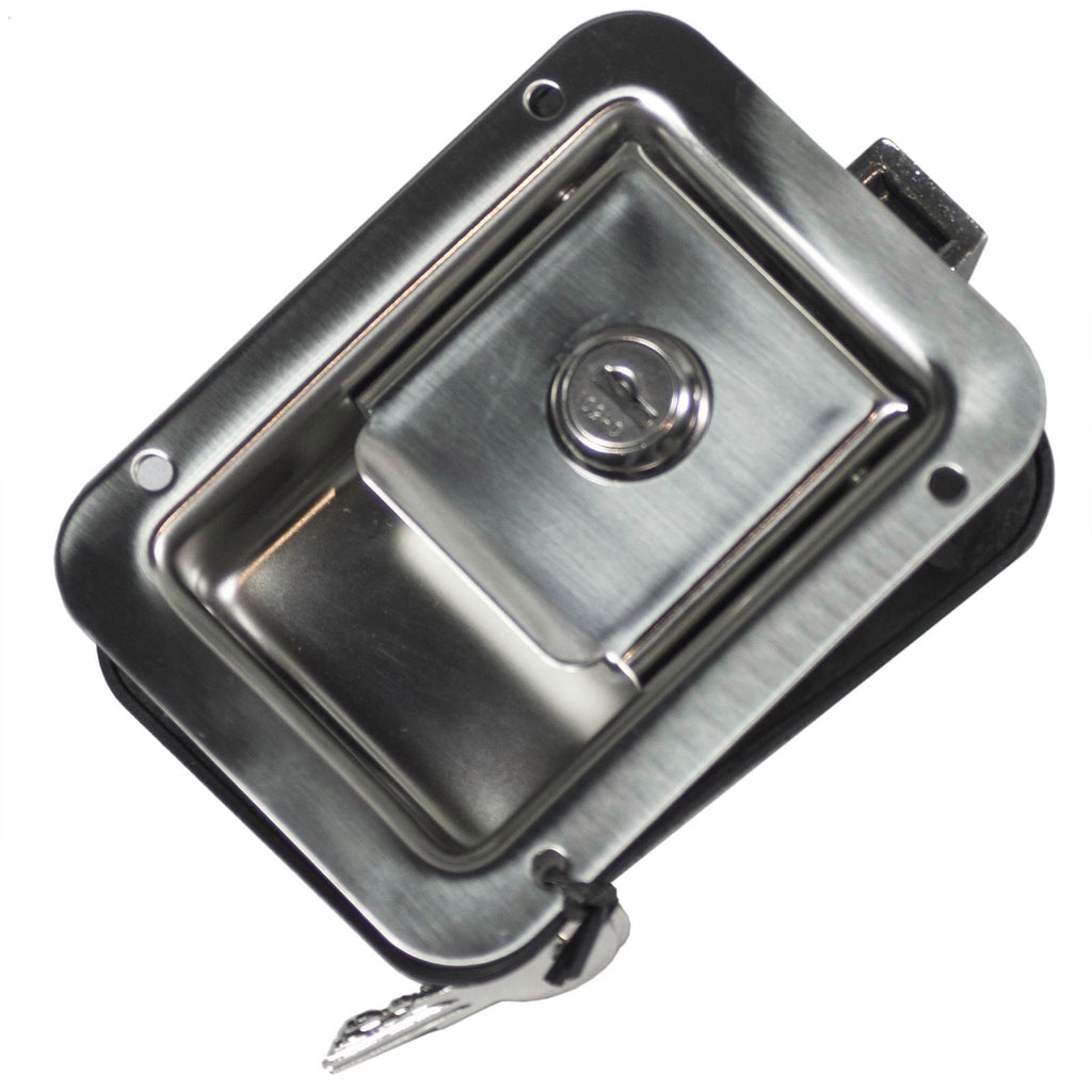 Goliath Large Polished Stainless Steel Paddle Locking Latch - Image 2 of 2