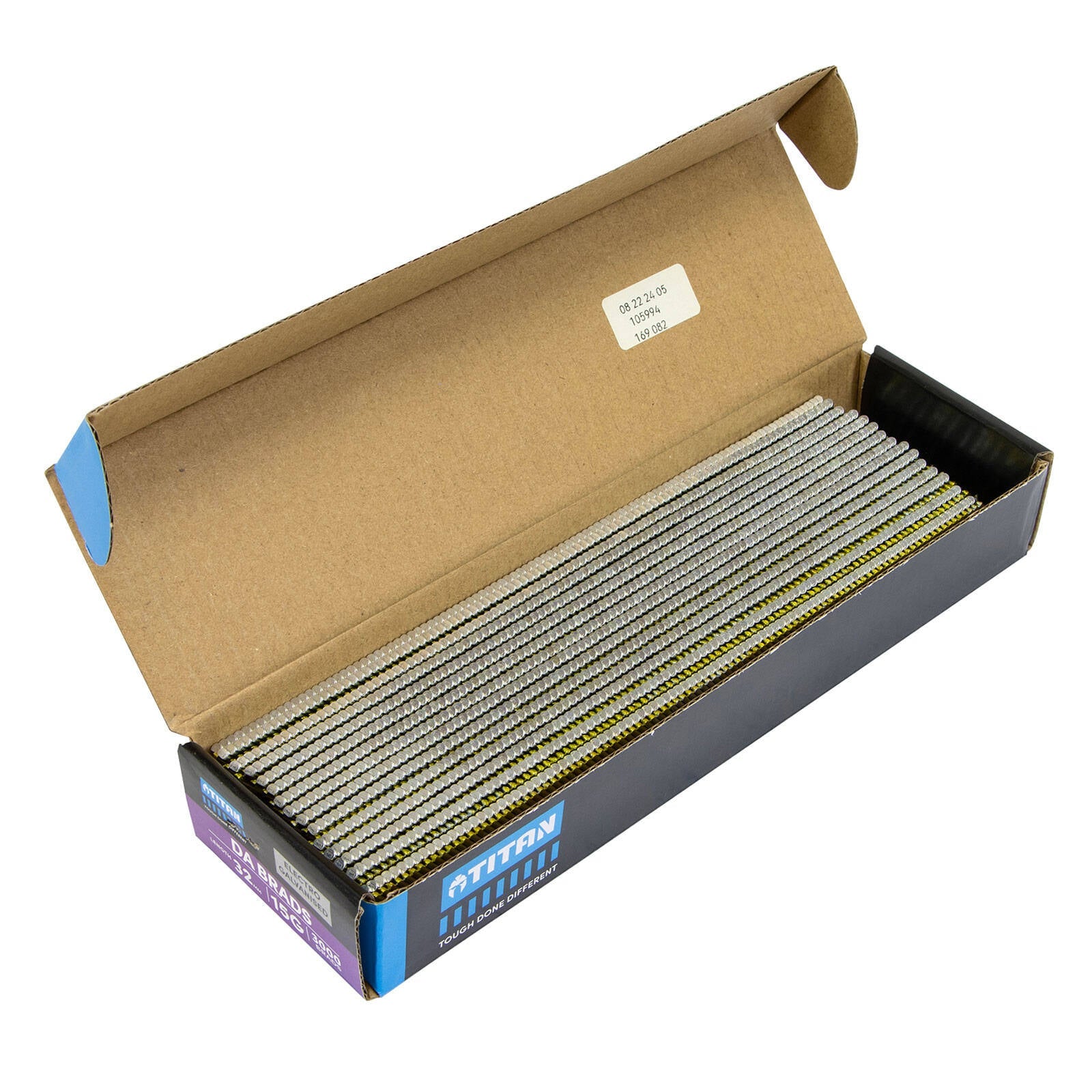 Titan 32x 1.75mm Electro Galvanised 34 Angled Collated Nail DA Brads - Pack 3000 - Image 4 of 5