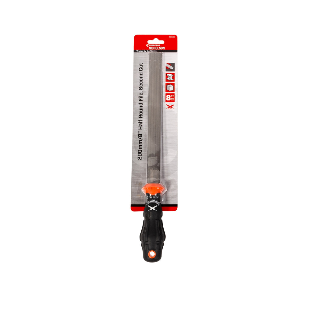 Crescent Nicholson 200mm 8" Half Round Second Cut File - Image 9 of 9