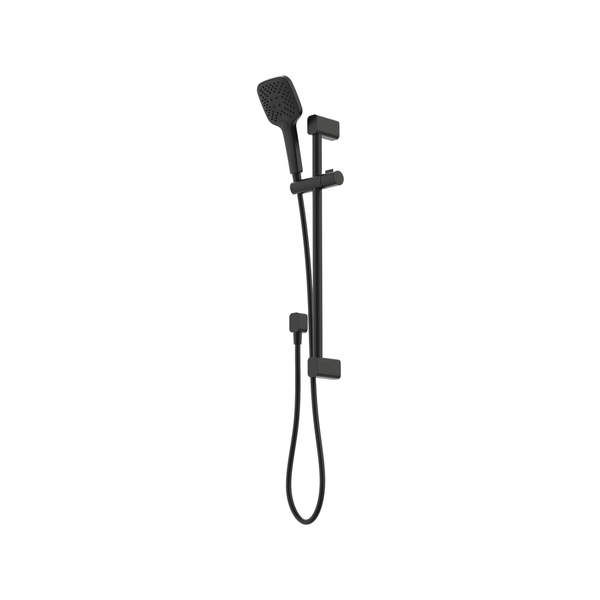 Caroma Black Luna Multifunction Rail Shower - Black