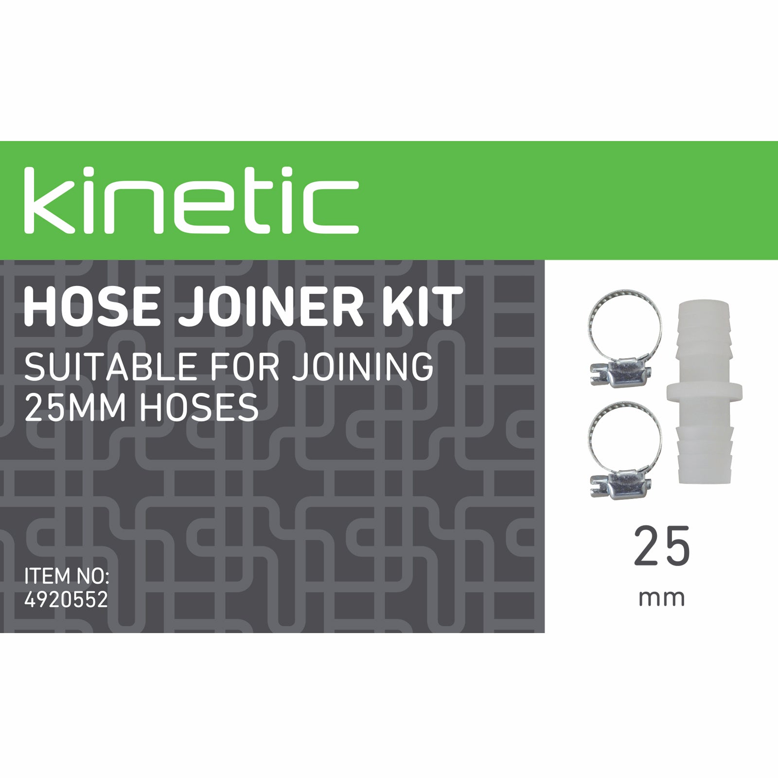 Kinetic 25mm Hose Joiner Kit - Image 2 of 2