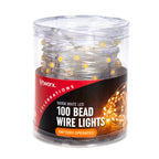 Lytworx Warm White Battery Operated Bead Wire Lights - 100 Pack - Image 1 of 2