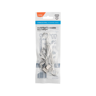 Taskmaster 5mm 316 Stainless Steel Hook/Eye Balustrade Kit