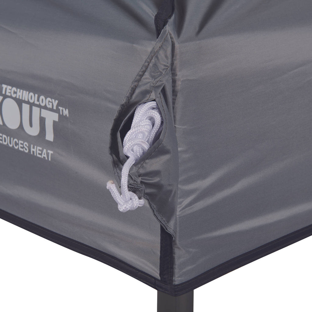 OZtrail Gazebo 3m Quick Lock Blockout in Grey - Image 5 of 6