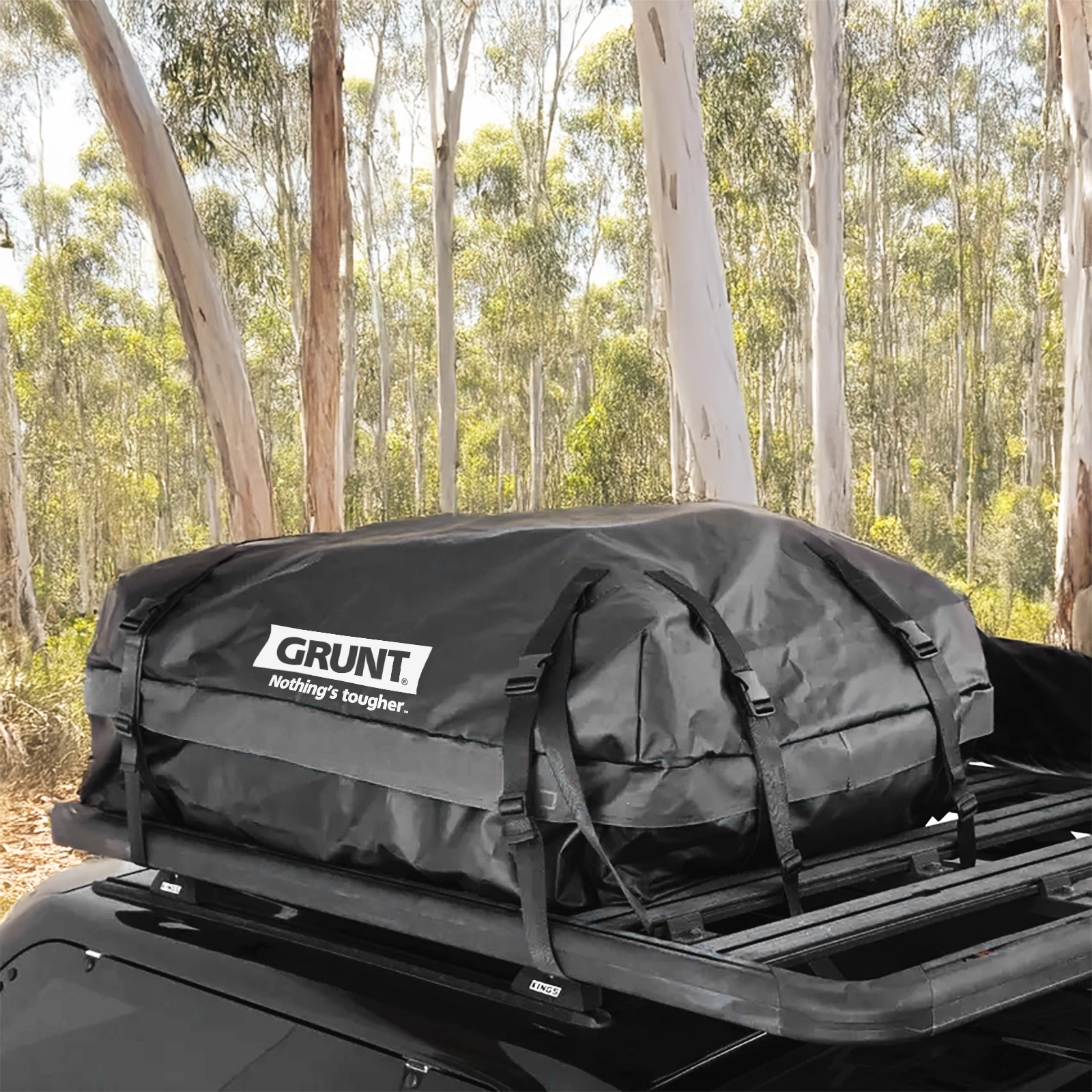 GRUNT 300L Black Rooftop Cargo Bag - Image 3 of 10