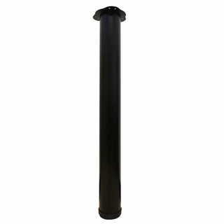 Adoored 76 x 710mm Black Round Adjustable Furniture Leg