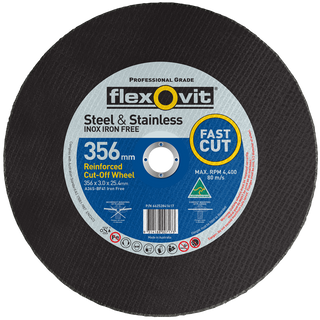 Flexovit 356 x 25.4mm Metal Cutting Wheel