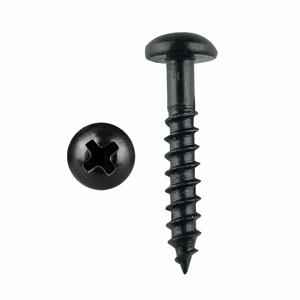 Pinnacle 5 x 50mm Black Round Timber Screw - 20 Pack - Image 1 of 2