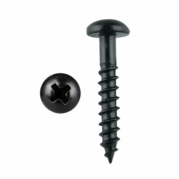 Pinnacle 5 x 50mm Black Round Timber Screw - 20 Pack
