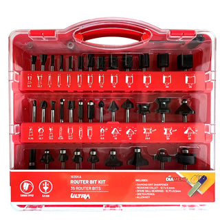 Ultra 6.4mm 35 Piece Router Bit Set
