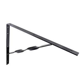 Carinya 500 x 400mm Black Heavy Duty Twisted Stay Bracket
