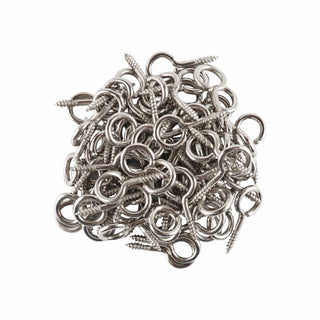 Everhang 7mm Screw Eye Hook - 100 Pack